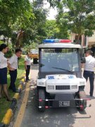 <b>富力泉天下小區(qū)電動(dòng)巡邏車交車現(xiàn)場(chǎng)</b>